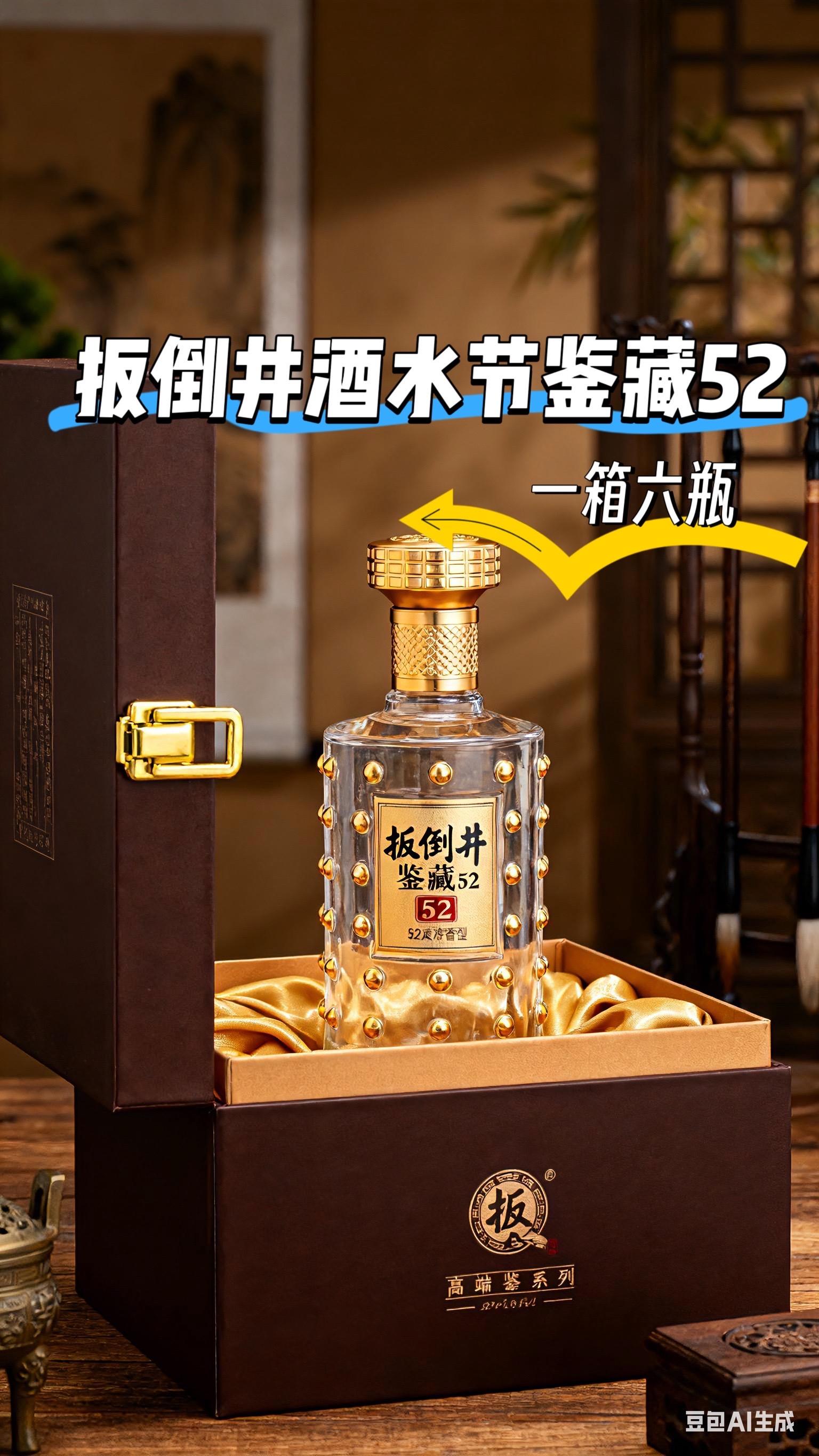山东扳倒井酒水节鉴藏52!!一箱6瓶。这款山东名酒扳倒井酒水节浓香型白酒,52度的黄金度数让每一口都令人陶醉!整箱发货,每箱包含6瓶,独立礼盒包装分量十足,送礼,宴请,邀请朋友,聚会品尝!适合自饮,享受悠闲时光。浓郁的酒香扑鼻而来,仿佛置身于金黄的田野,真是舌尖上的美好体验!无论是聚会还是独享,都是你酒柜里不可或缺的口粮酒,快来加入我的饮酒盛宴吧!#扳倒井酒 #扳倒井#浓香型白酒#送礼佳品#酒文化@抖加🔥上热门🔥dou+🔥热点宝 @DOU+上热门