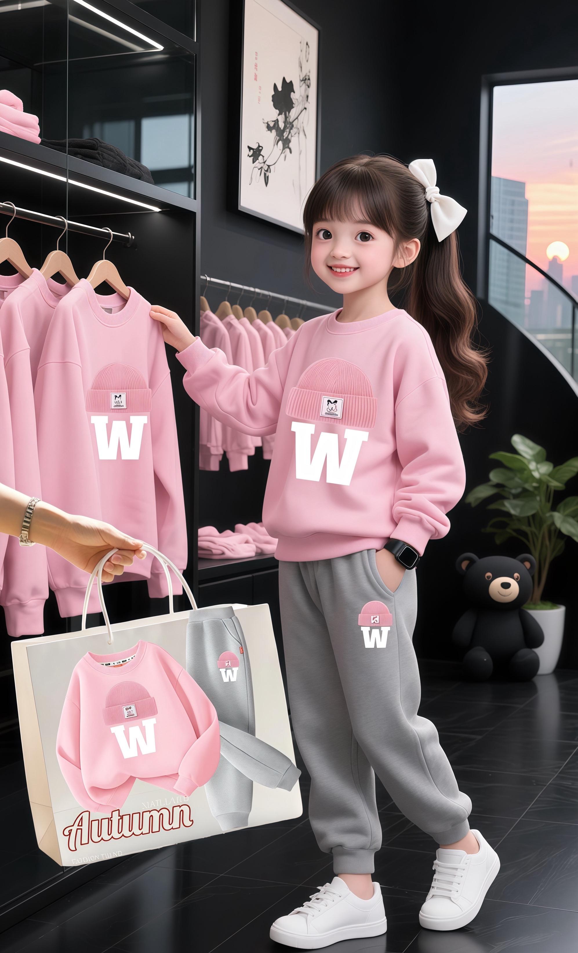 #高品质童装 #运动休闲套装 #生女儿就要这样穿 #童装搭配每日更新 #学会穿搭技巧真的很重要