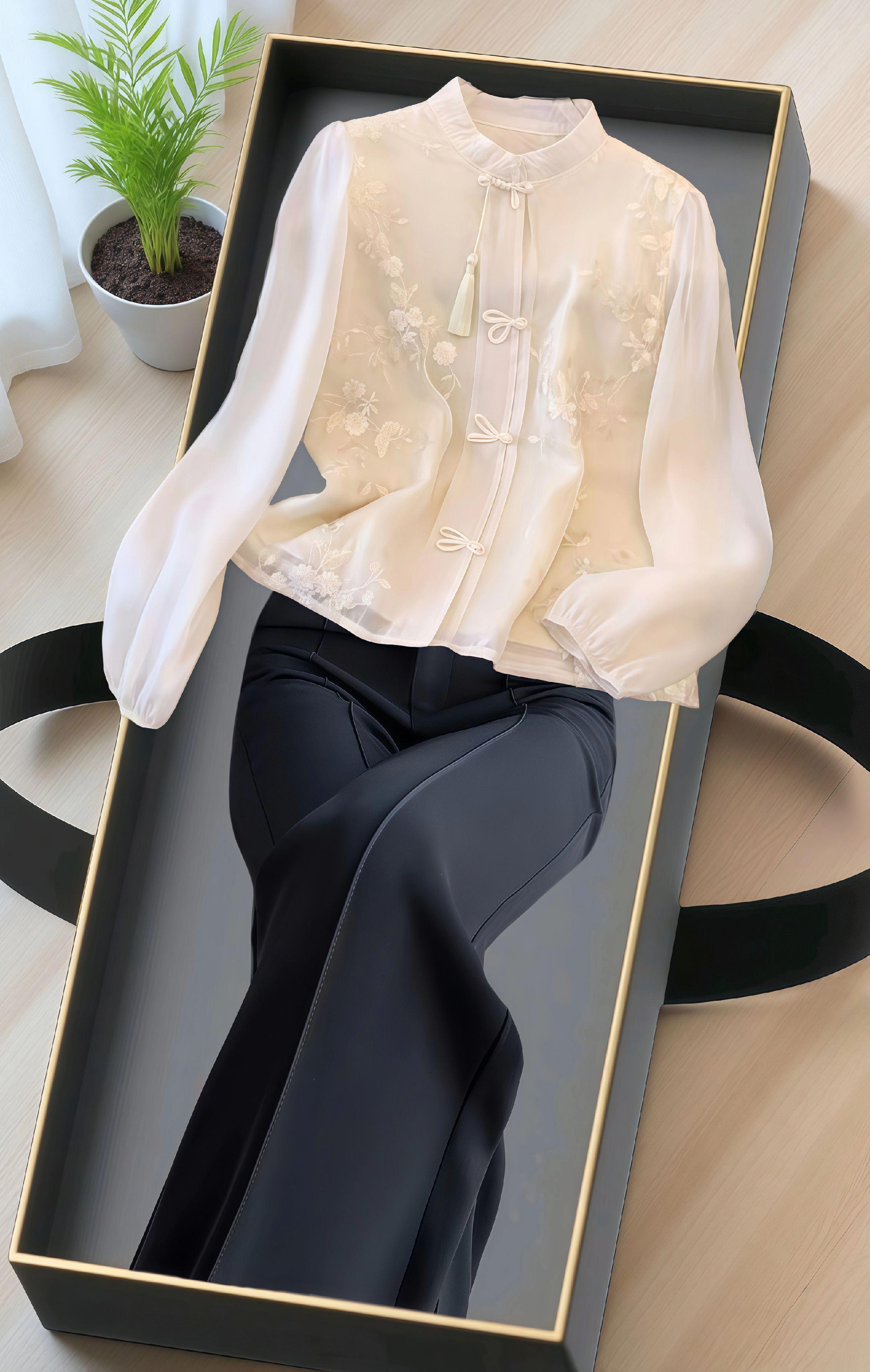 #美搭尽显女神范 #今日穿搭分享 #新中式穿搭 #春秋新款 #穿出高级感