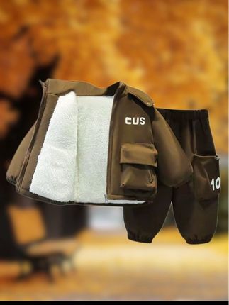 #儿童加绒套装 #儿童加绒加厚套装 #儿童工装套装 #儿童秋冬套装