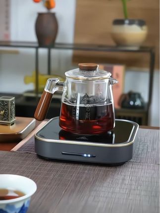 耐热玻璃三件壶 木把过滤煮茶壶 茶水分离花茶壶#泡茶神器#煮茶壶#玻璃茶壶#花茶壶#茶水分离杯