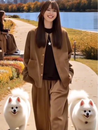 小众炸街高级感套装女2025春秋新款工装夹克开衫外套阔腿裤两件套#外套#高级感穿搭 #休闲减龄穿搭 #小个子显高显瘦穿搭 #秋冬穿搭