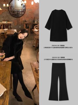 秋冬廓形毛呢连衣裙 #极简穿搭 #通勤搭配 #秋冬穿搭 #ZHONGHE #ZHONGHE中和