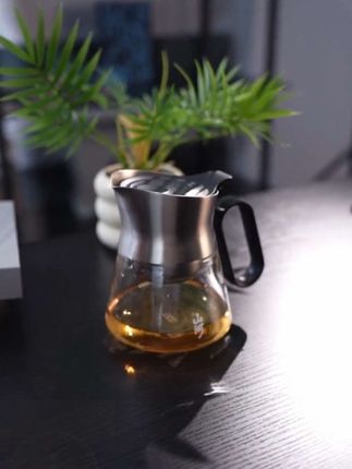 【入一山河飘逸壶2.0升级款】不锈钢双层茶仓一键出汤茶水分离茶壶#茶壶茶具 #茶水分离杯#飘逸杯#召唤茶友