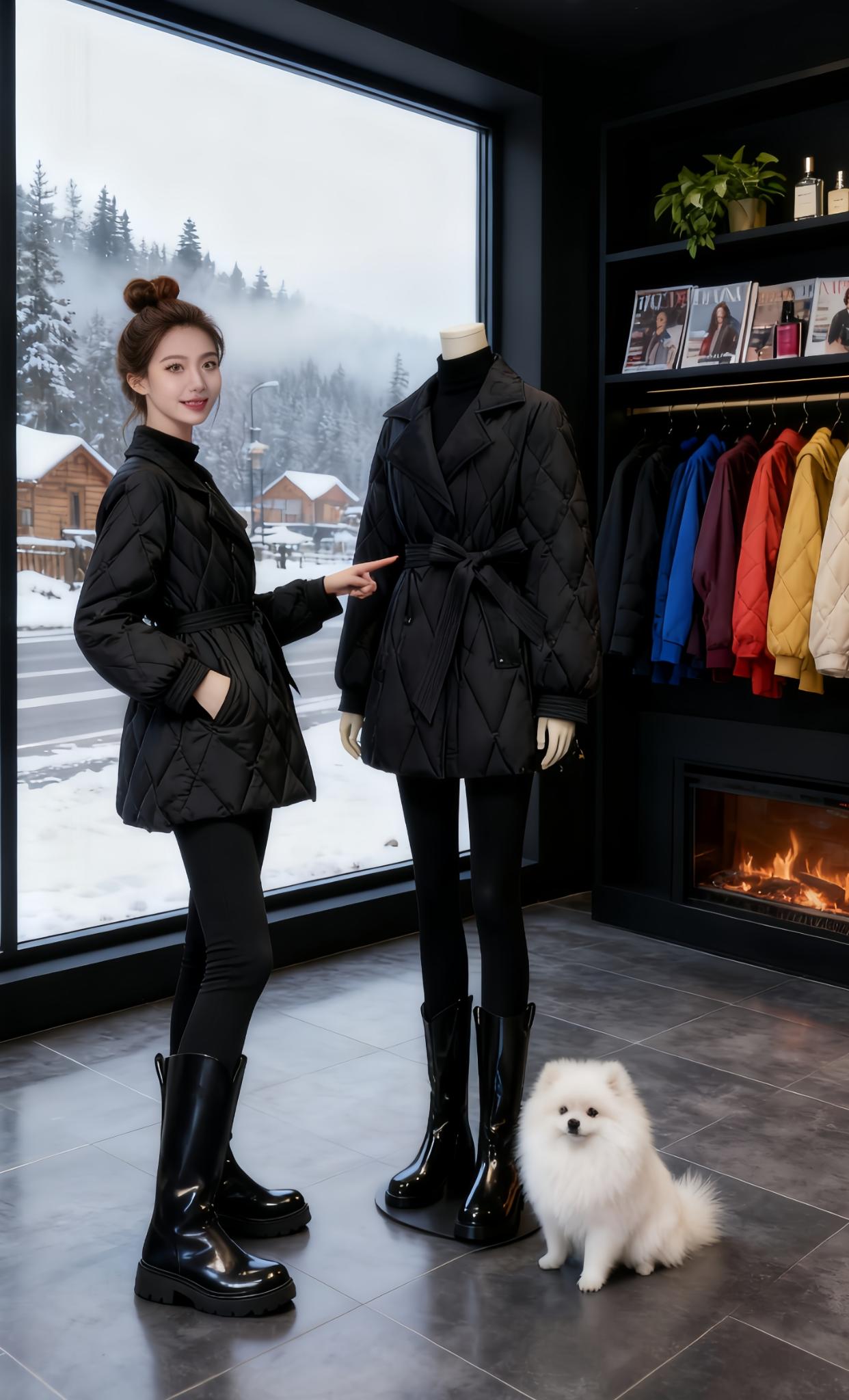 冬季新款黑色西装羽绒棉服   小zhong 星!西装版型利落显精神,收腰设计超显瘦,中长款长度刚刚好。羽绒棉填充保暖不臃zhong,黑色百搭又耐脏,ins风满满,日常通勤、出街穿都合适,一件搞定冬季时髦与温暖。#冬季小个子穿搭 #保暖又好看 @抖加🔥上热门🔥dou+🔥热点宝