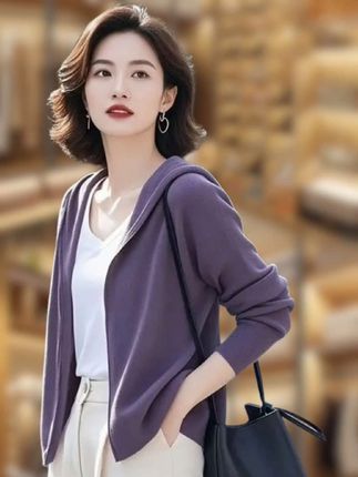 #高级感穿搭 #优雅气质 #气质女神穿搭 #早秋新款 #连帽外套