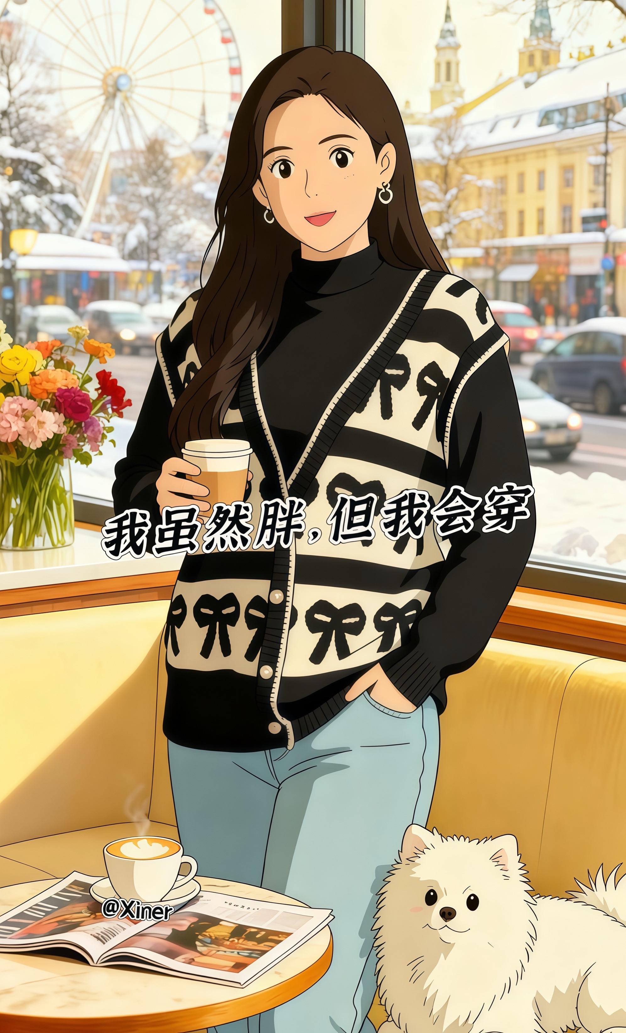大码小香风假两件半高领毛衣。秋冬胖妹妹的显瘦洋气神器!半高领设计护住脖颈,不卡脸还修饰脸型,告别显胖圆领尴尬。假两件拼接超有设计感,不用费心搭配就自带层次感,轻松穿出精致小香范儿。宽松版型对大码超友好,藏住腰腹、手臂肉肉不紧绷,活动自在无束缚。软糯针织面料亲肤不扎身,秋冬单穿显气质,叠穿大衣、羽绒服也适配。百搭属性拉满,配牛仔裤、半身裙都出彩,轻松拿捏秋冬温柔又洋气的日常感~#大码女装 #假两件毛衣 #显瘦穿搭 #韩系穿搭 #解锁微胖梨形的本命穿搭