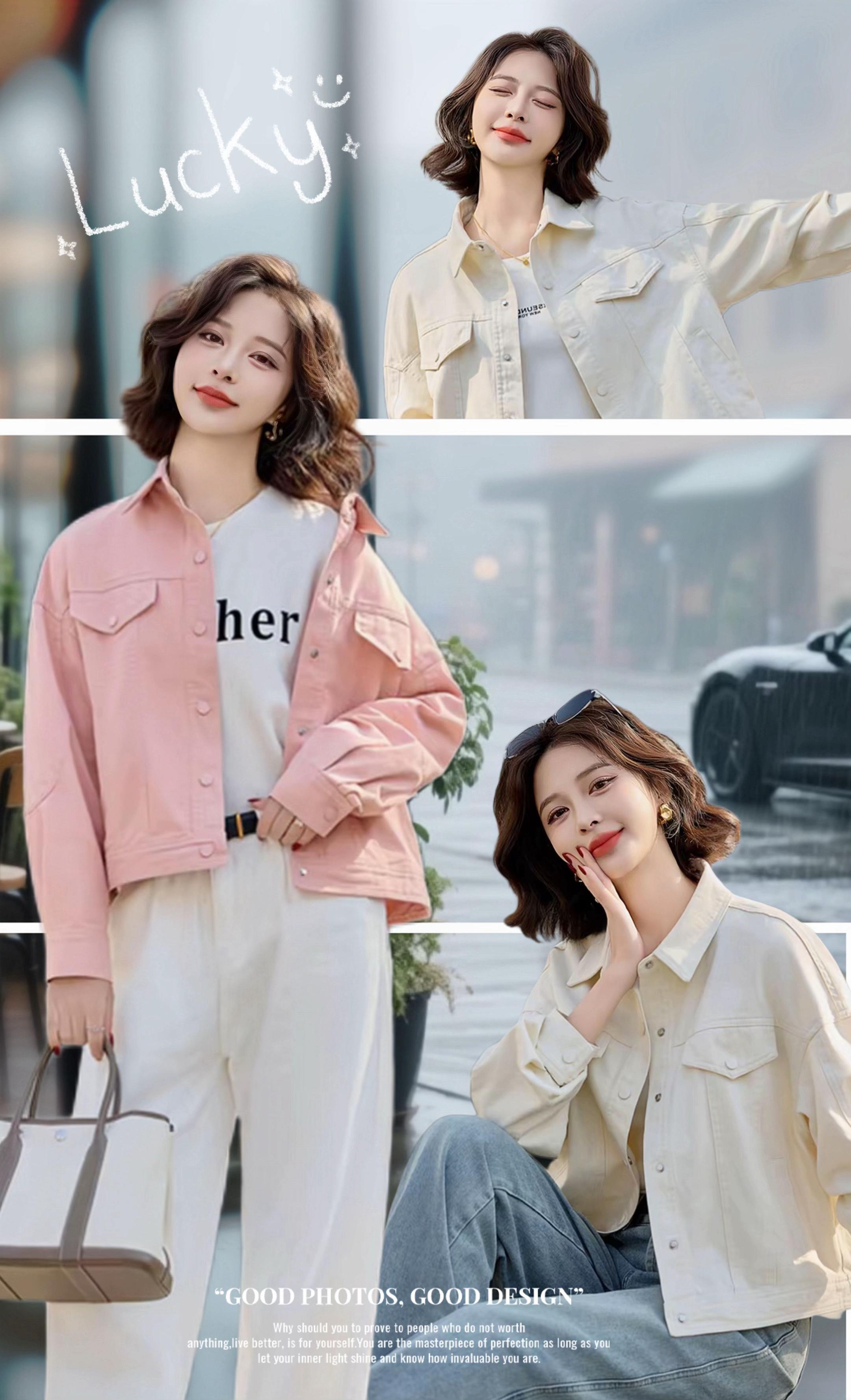 时尚洋气复古翻领夹克来咯。姐妹们,这件衣服简直太美了!它是那种很特别的米白色,上身超级显嫩,而且还是落肩袖的设计,穿上后显得人非常温柔,尤其是它的领口,采用的是翻领的设计,看起来十分高级。整体就是给人一种很干净、很清爽的感觉,让人忍不住想靠近。喜欢这种风格的朋友们赶快入手吧!#女神穿搭 #每日穿搭推荐 #减龄气质 #时髦穿搭 #每日推荐