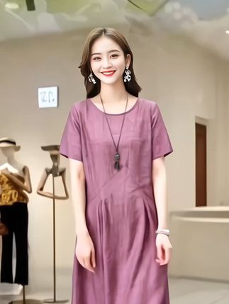 #上半年潮流穿搭清单 #夏日穿搭主打松驰感#宽松遮肚连衣裙 #谁穿谁好看 #打工人的夏日通勤穿搭