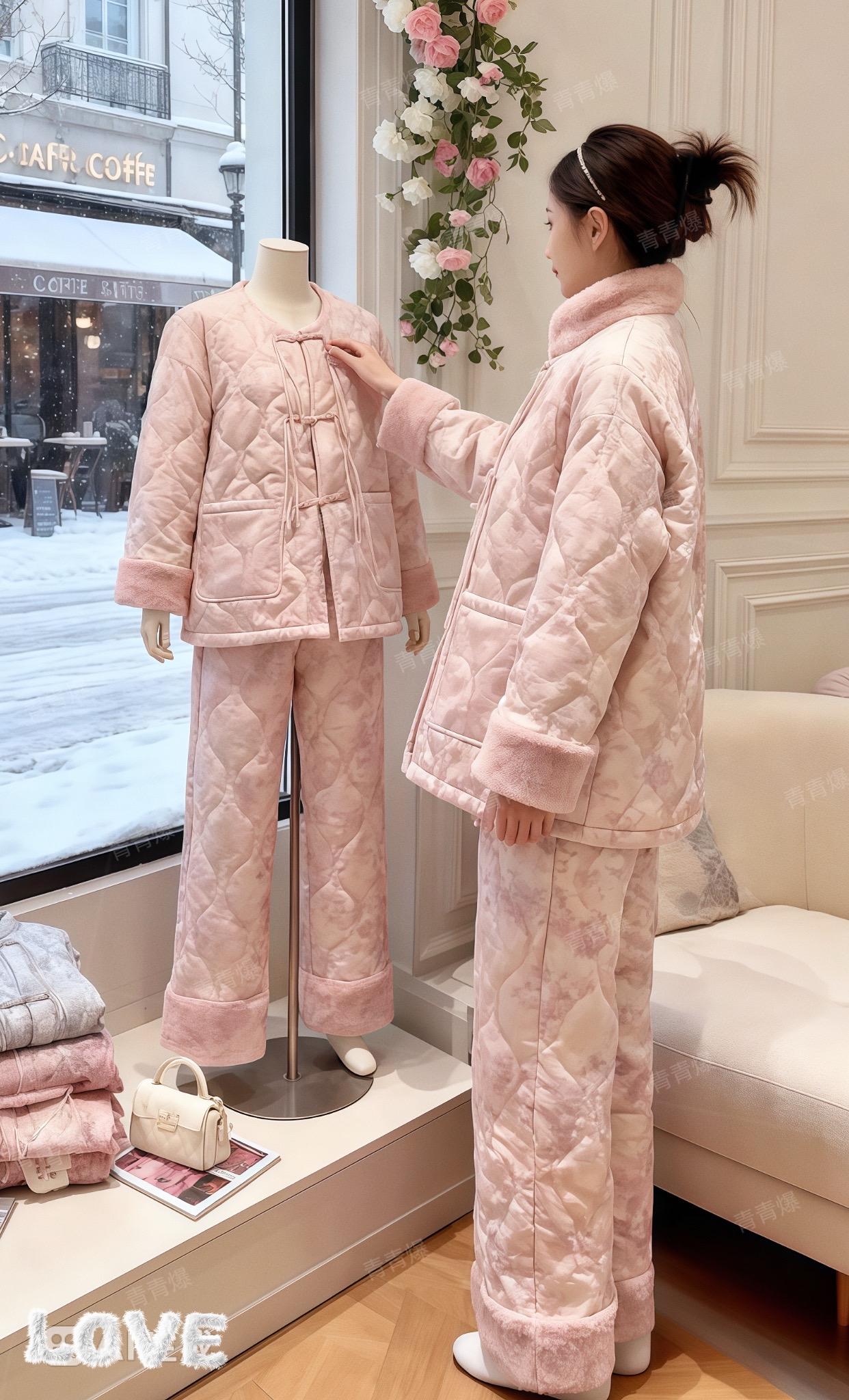 #家居服 #睡衣外穿 #睡衣穿搭 #超保暖的三层穿衣法get了 #解锁微胖梨形的本命穿搭