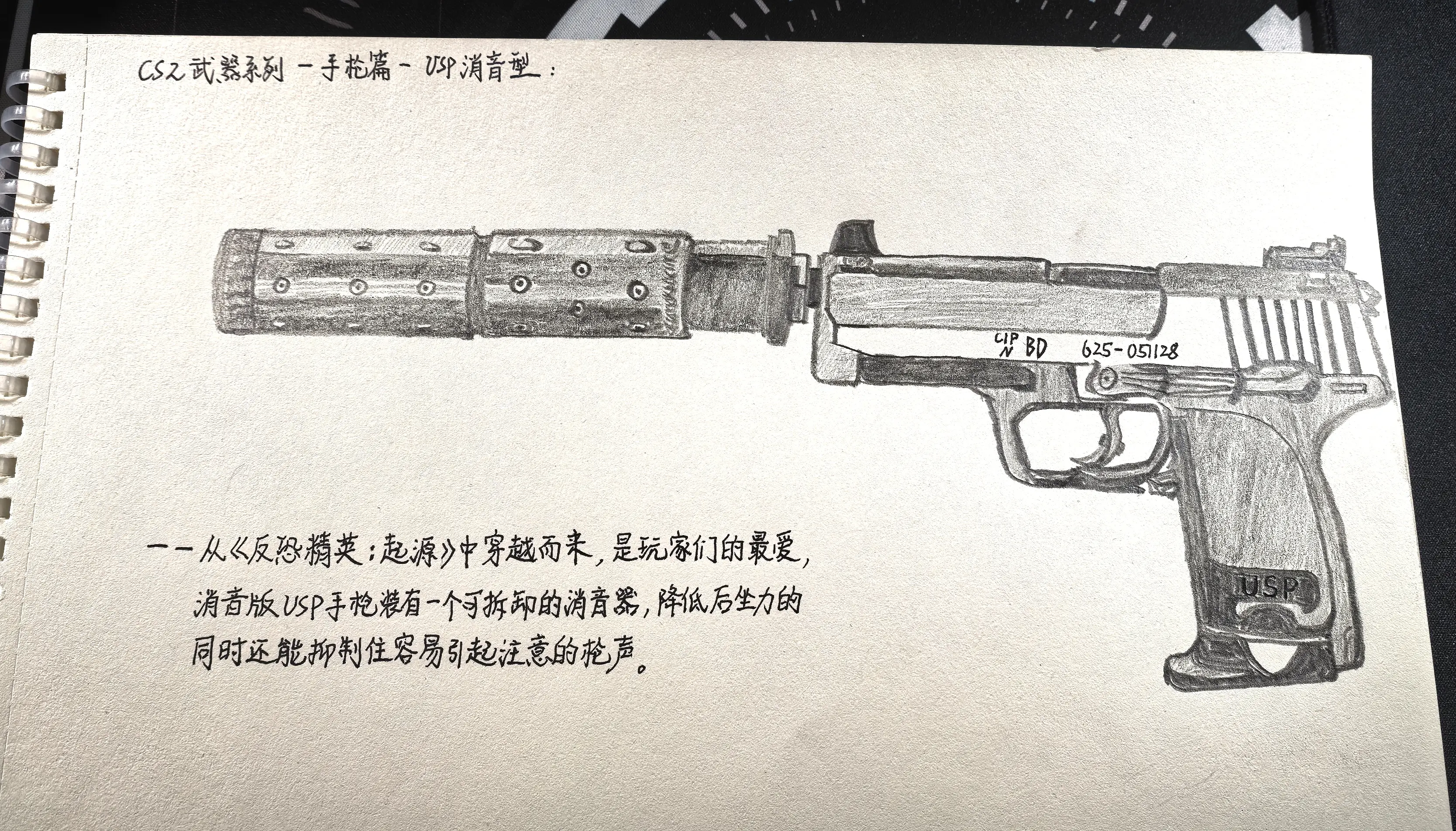 USP消音版(CT默认手枪)从《反恐精英:起源》中穿越而来, - 抖音