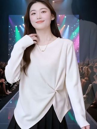 #大码女装 #百搭上衣 #随机穿搭挑战#被秋日氛围感穿搭拿捏了#早秋贵气感穿搭
