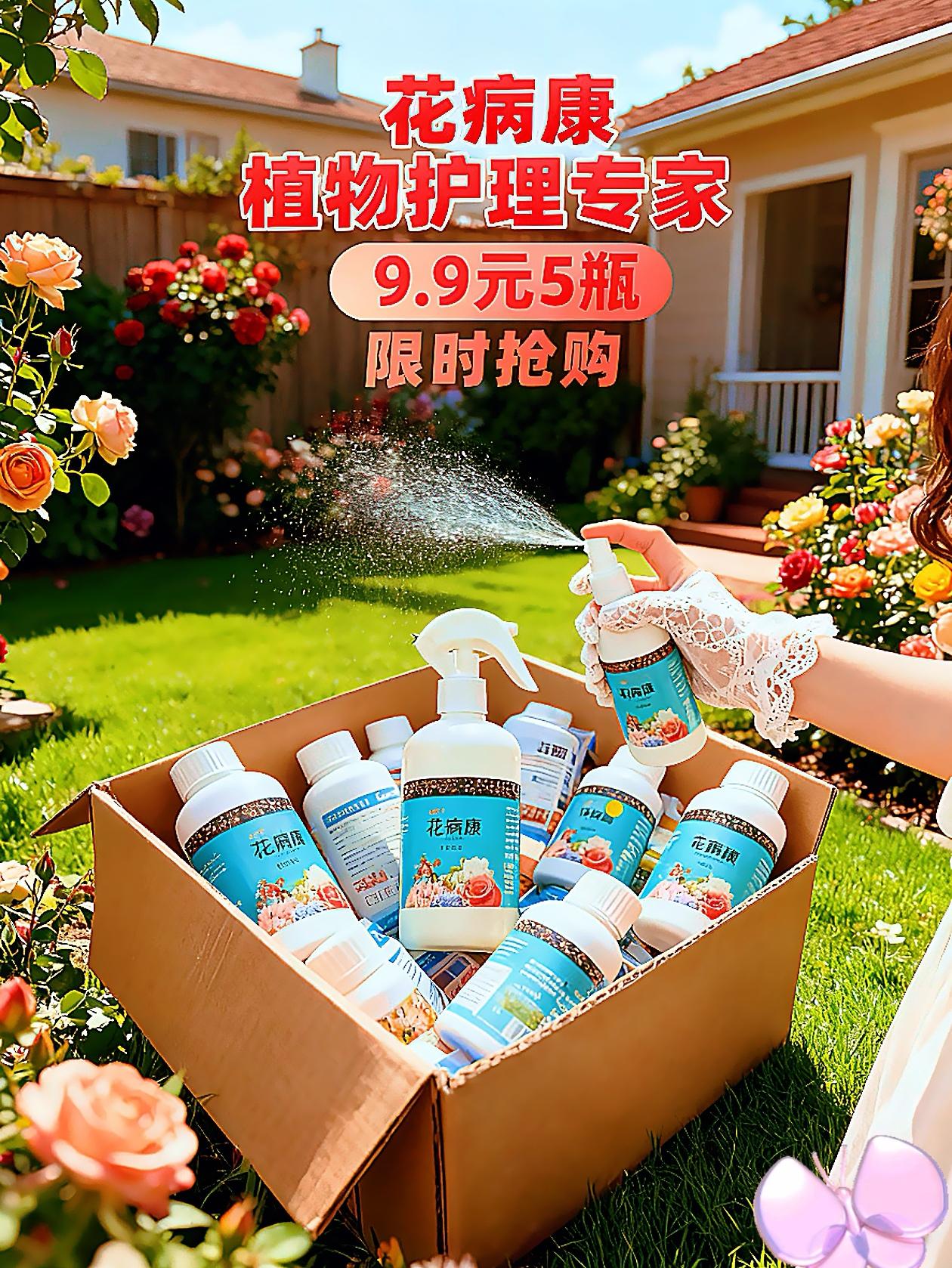 花病康花卉通用 花友们还在为绿植叶片发黄、斑点蔓延、茎秆腐烂发愁吗?花病康来啦~它专为绿植常见病害研发,不管是家里阳台的多肉、绿萝,还是庭院里的月季、兰花,面对真菌、细菌引发的枯叶病、根腐病、炭疽病等问题,都能精准作用哦。 它采用温和配方,不刺激植物根系与叶片,使用时只需按比例稀释后喷洒或灌根,操作简单方便,定期使用还能增强植物抵抗力,减少病害反复。#花卉绿 有了花病康,让每一片新叶舒展更鲜亮,每一朵花开得更饱满,轻松养出绿意盎然、生机勃勃的健康绿植,告别病害焦虑,让家充满自然活力~#家居好物 #花病康 #花卉绿植通用#养花小妙招