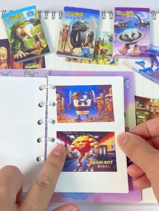 ai山海经豆豆贴纸本也太可爱了,素材太丰富了,孩子非常喜欢,实现外国山海经贴纸自由了#豆豆本 #ai山海经 #贴纸#创意diy #儿童玩具