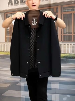 春秋款时尚夹克外套,净版短款商务休闲百搭#男士外套#行政夹克外套 #潮男穿搭 #穿出高级感 #秋季穿搭@巨量千川