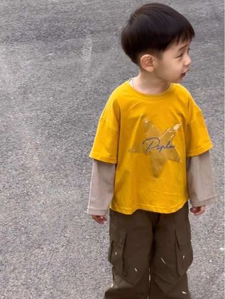 借我而来 却不是为我而来 成为他自己 才是他的课题 #潮童穿搭 #男宝穿搭 #萌宝穿搭 #高品质童装 #我的男孩