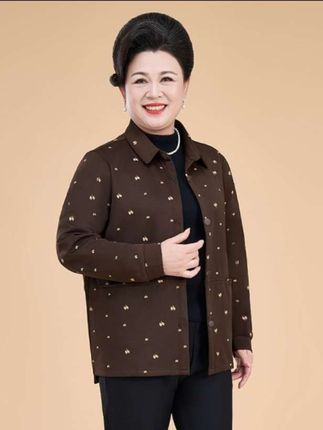 妈妈装时尚气质方领衬衫中老年女装#妈妈装#时尚方领上衣#中老年人衬衫#妈妈时尚上衣#妈妈装外套