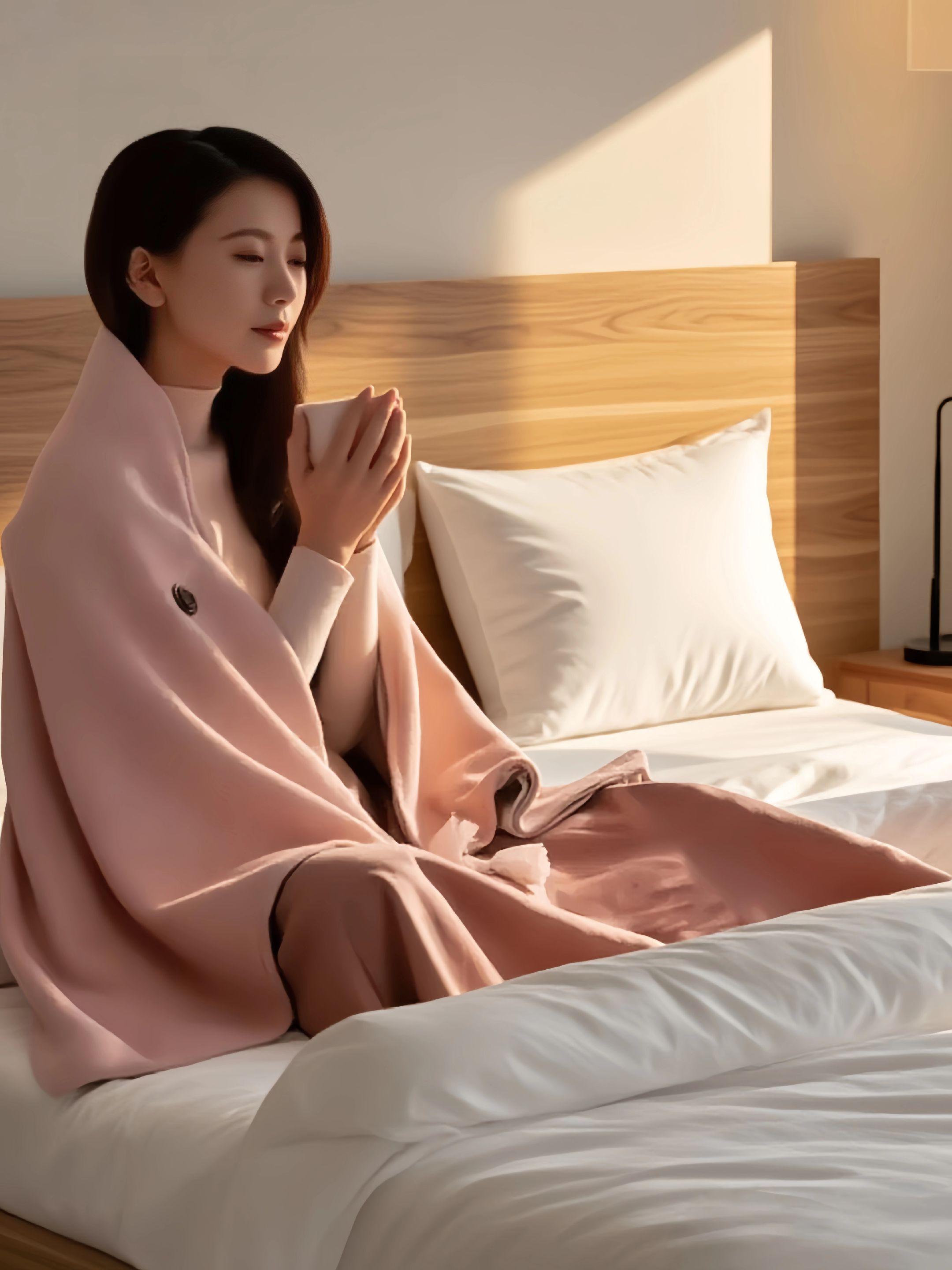 【小米有品电热披肩暖身毯|怕冷星人冬日“温暖救赎”,一披即暖的黑科技神器 还在冬日里“瑟瑟发抖”?小米有品这款电热披肩暖身毯,堪称怕冷星人的移动暖炉一 盖腿:久坐办公时裹住双腿,暖意从脚尖一路蔓延至腰腹,和“久坐冰冷”说拜拜; 披肩:外出搭肩,风度温度双在线,再也不用纠结“穿得多显臃肿”; 当衣穿:宅家直接披挂,如“移动暖房”般走到哪暖到哪,全屋自由穿梭无压力。  更贴心的是可水洗设计,颜值还很能打,既是披肩又是盖毯。这个冬天有了它,怕冷星人秒变“温暖大户”,寒风里再也不用“求温暖”!#小米有品 #电热披肩 #暖身毯 #冬日保暖神器 #怕冷星人必备