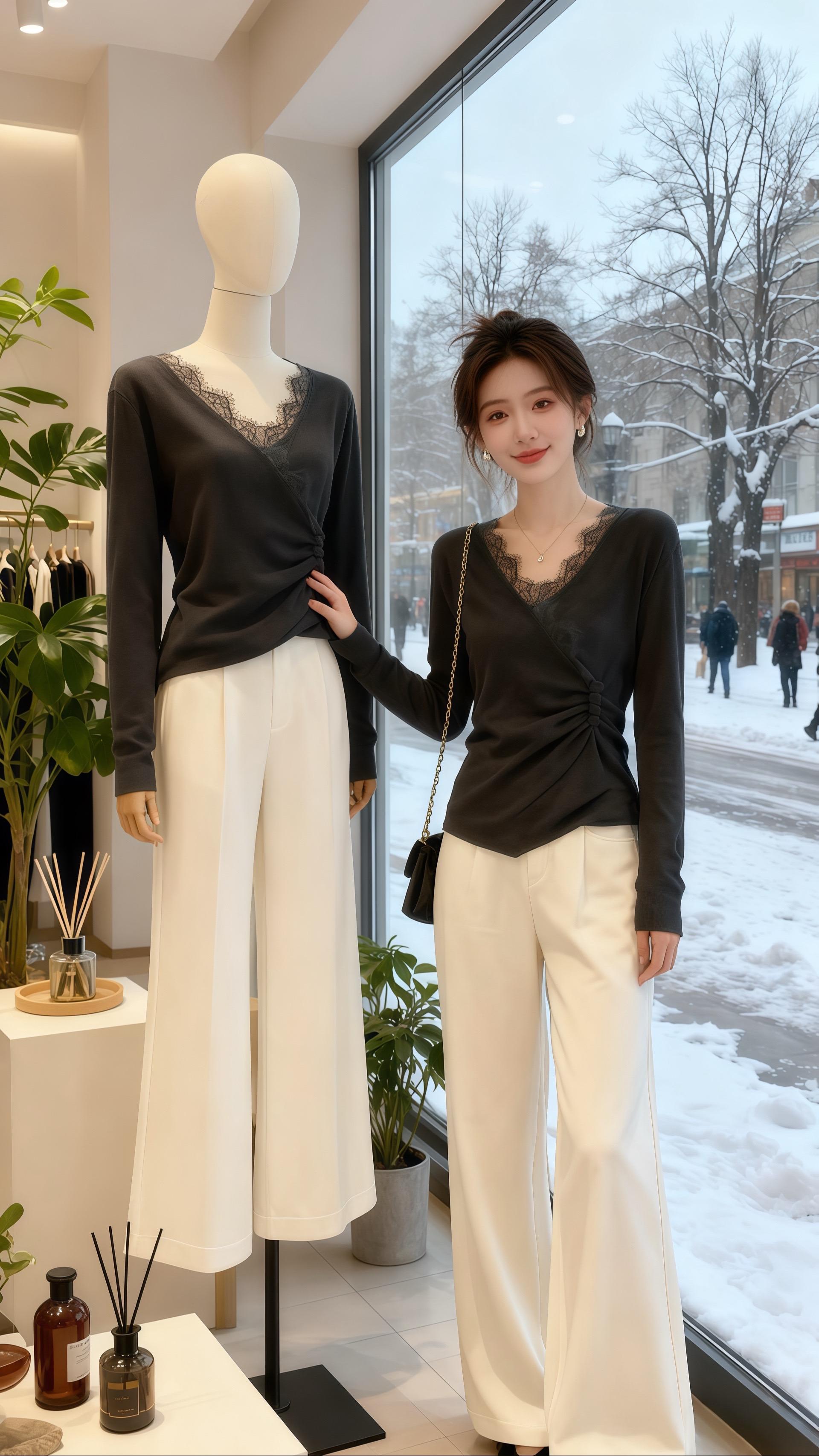 #韩系穿搭 #打底衫 #摆脱路人感的小个子穿搭 #晒晒我的秋日穿搭#优雅气质