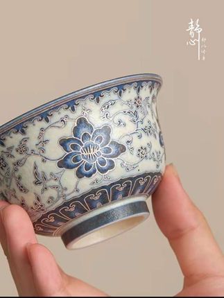 #茶具#茶杯 #主人杯#青花瓷 #喝茶