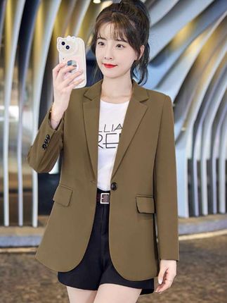 时尚洋气小西装外套春秋新款 休闲气质长袖西服上衣#优雅气质 #时尚气质穿搭 #春秋新款 #女装穿搭 #时尚洋气小西装外套