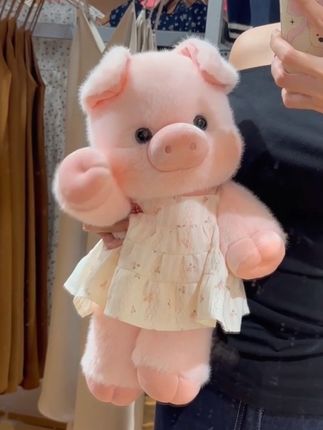 男朋友送的礼物 会跑步的小猪猪🐷,呜~好可爱!#玩偶 #毛绒公仔 #小猪 #也太可爱了吧 #礼物