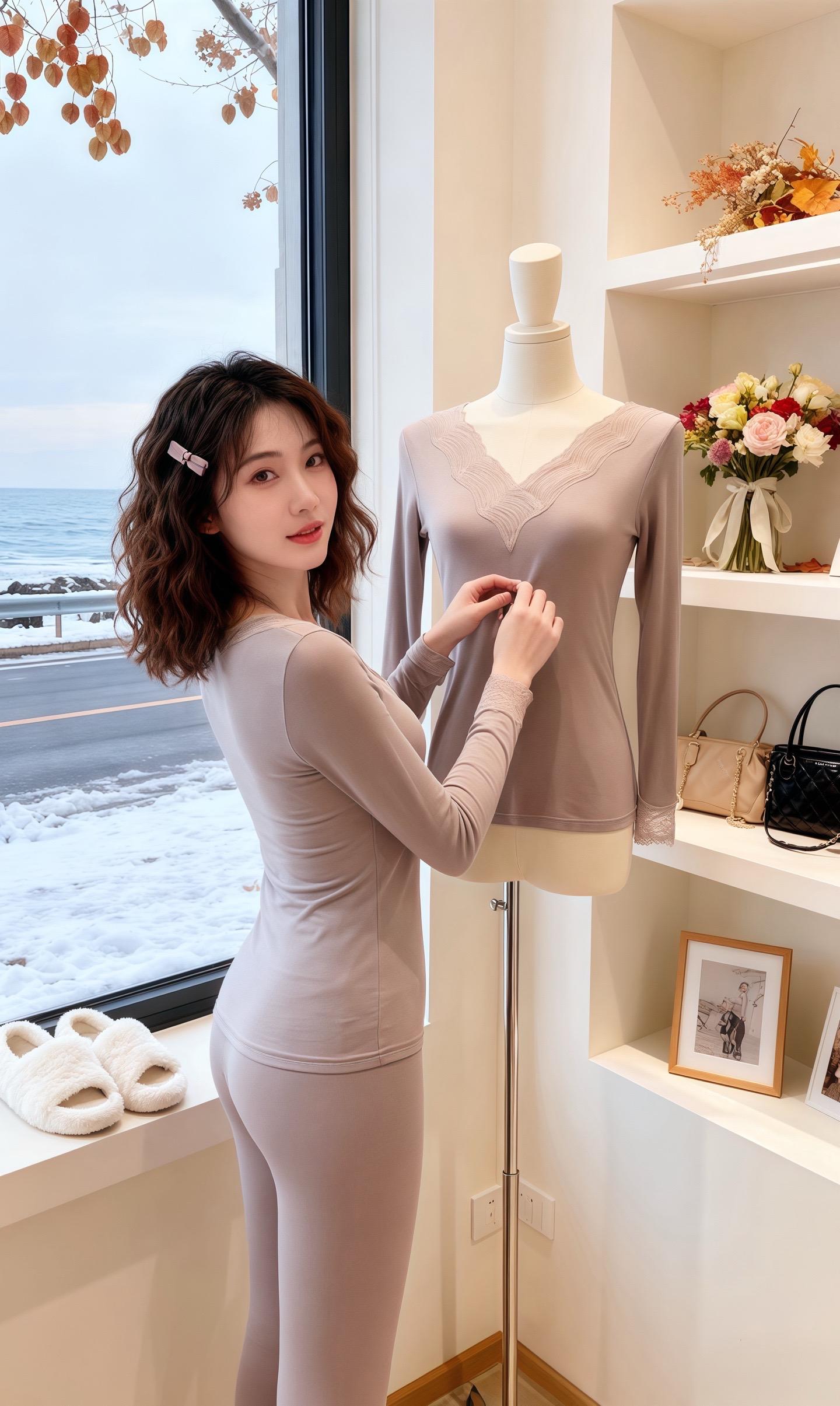 秋日打底,舒适与得体兼得。秋日的穿搭仪式感,从贴肤的保暖内衣开始。这款美体套装专为女性设计,既是日常打底的实用之选,也藏着对身形的温柔修饰。  告别臃肿束缚,它以贴合身形的剪裁,勾勒自然曲线却无紧绷感,大码版型也能轻松适配,让不同身材都能自在舒展。无论是搭配衬衫、毛衣还是连衣裙,都能隐形无痕,避免穿搭显壮的尴尬,让外层造型更利落精致。  从清晨通勤到居家休憩,全天候的舒适陪伴从不缺席。作为秋冬穿搭的“隐形搭档”,它用恰到好处的呵护,让你在微凉时节既保持温暖,又能从容展现体面格调,轻松应对各种场合。#优雅气质 #不起球不勾丝 #家居服套装 #秋衣秋裤 #面料柔软舒适