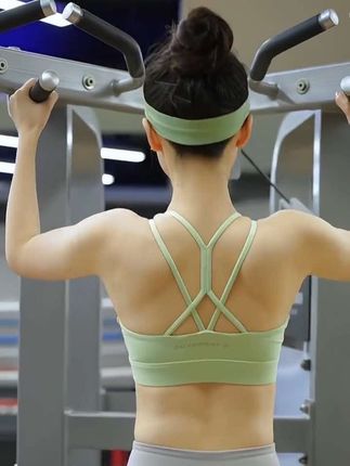 #运动穿搭 #健身穿搭 #运动内衣 361°运动内衣女细带美背健身薄款裸感背心自带胸垫不跑杯吊带内衣