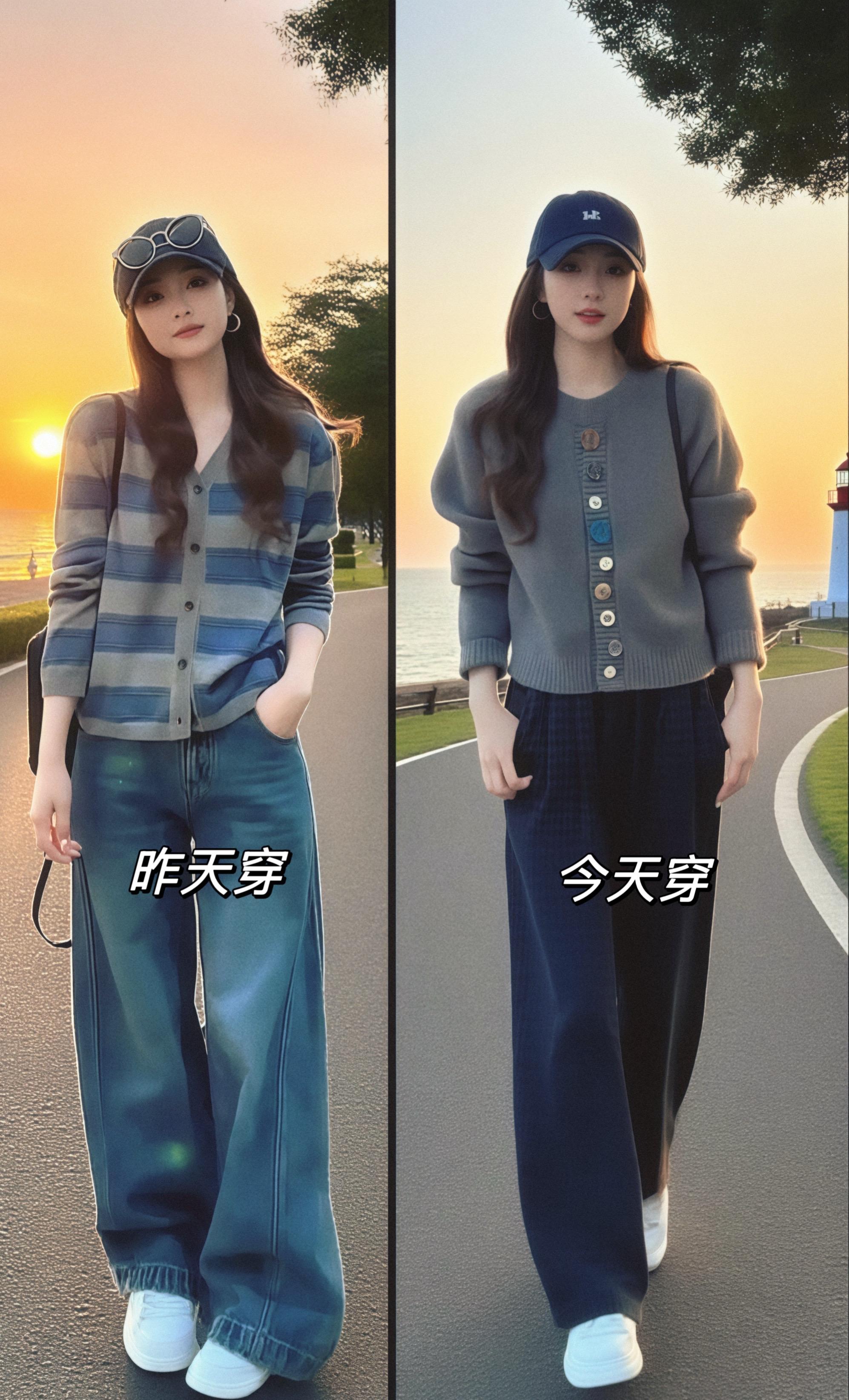 年轻人的“反卷”穿搭哲学✨ 早秋衣柜别瞎买!这件毛衣阔腿裤两件套才是懒人福音。 软糯针织贴肤舒服,阔腿裤藏肉又显高,随便一套就是韩系女主氛围感。 不用费心搭配,出门自带松弛感,精致和慵懒真的能共存! 你的早秋本命套装找到了吗?👇#慵懒风穿搭 #早秋穿搭三分钟出门不是梦 #早秋通勤出游穿搭一起拿捏 #秋季不露腿穿搭 #高级感穿搭