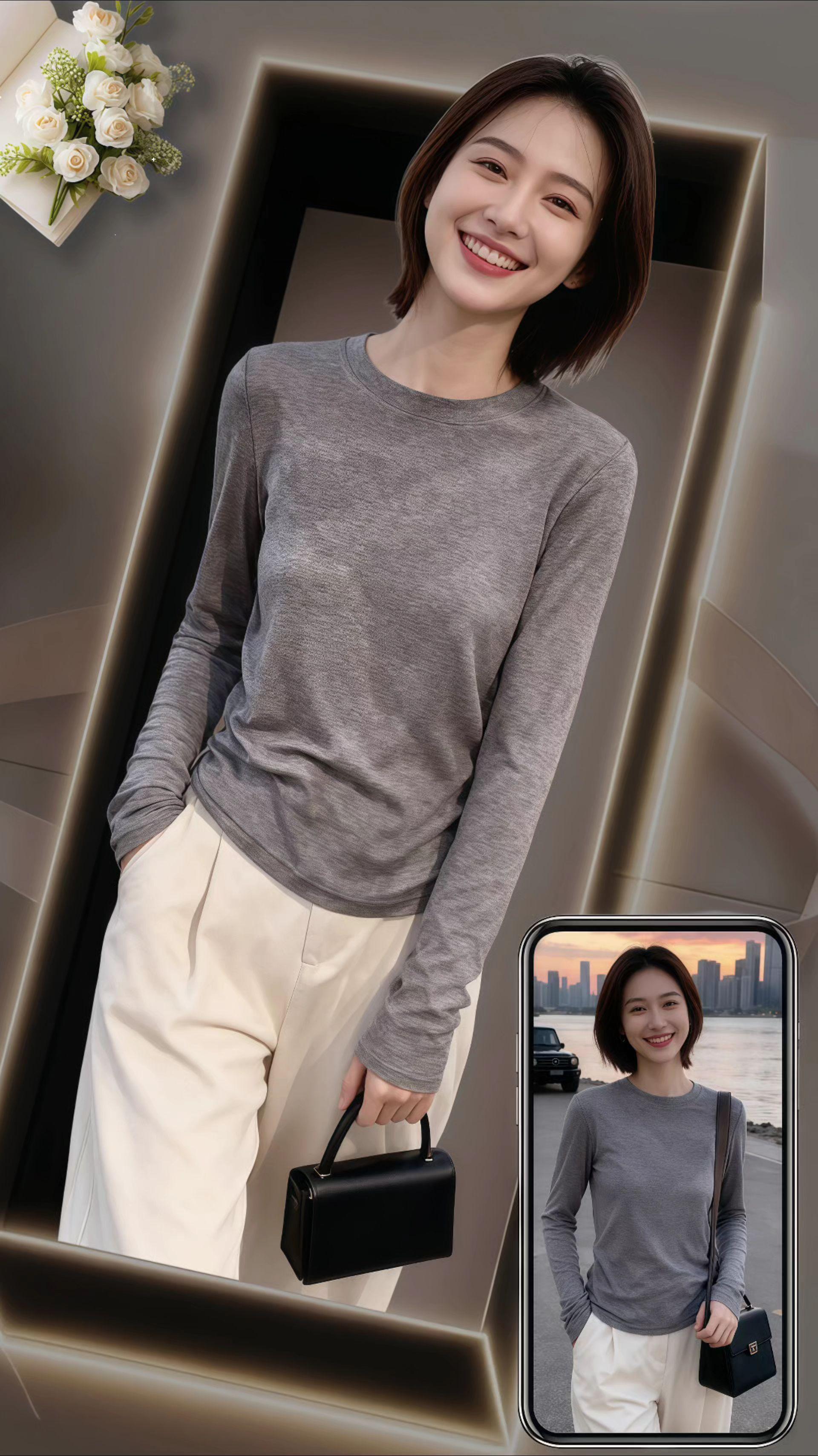 欧货白长袖T恤 女正肩收腰打底。春秋冬内搭就选这款欧货白T恤!正肩剪裁超显肩线,告别溜肩显壮,收腰设计精准掐出腰线,短款长度还能优化身材比例,小个子、大码姐妹穿都显瘦。 优质面料亲肤透气,贴身穿不闷汗,春秋单穿清爽干净,秋冬内搭毛衣、大衣不臃肿。百搭白色适配所有外搭,通勤搭西装、休闲配牛仔裤都出彩,轻松用一件打底拿捏多种风格,日常穿高级又不单调。#小众设计感 #百搭T恤 #单穿内搭都好看 #毫不费力地打开初秋穿搭 #夏季干净风穿搭 @DOU+上热门 @抖加🔥上热门🔥dou+🔥热点宝 @DOU+小助手