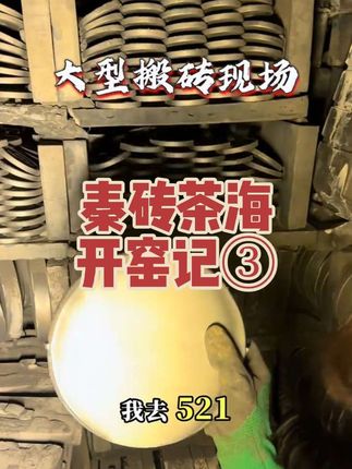#开窑大吉 #非遗文化 #秦砖茶海 点火之后,经过15天昼夜不停歇的烧窑,终于等到开窑出货啦,热气腾腾的搬砖现场,这一窑成色品相都相当美丽,惊喜不断,各位砖家们今年有福气啦 #古法传承 #茶人茶事茶生活