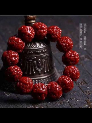 正宗尼泊尔五瓣六瓣大金刚菩提子红皮机刷包浆高档文玩男士手串#文玩手串 #手串 #高贵优雅气质 #文玩珠串 #菩提