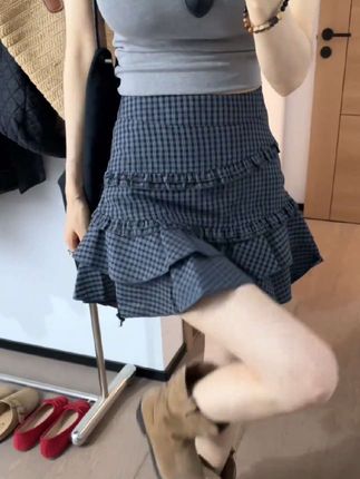 荷叶边半身裙#半身裙#荷叶边半身裙