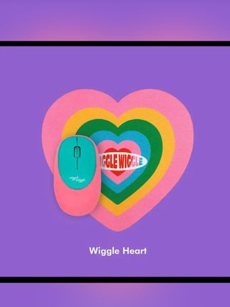 wigglewiggle无线鼠标静音女生可爱硅胶解压便携办公笔记本创意