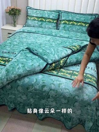 冬季加厚四件套,牛奶绒保暖双面绒加绒床裙款床上四件套毛绒#牛奶绒 #双面绒 #四件套 @巨量千川 @DOU+小助手