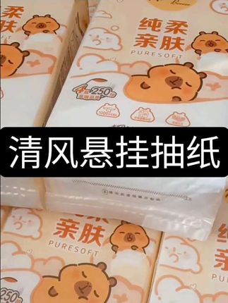 家里废纸的赶紧来薅这个大羊毛#清风 #悬挂式抽纸 #日用品 #生活用品好物推荐