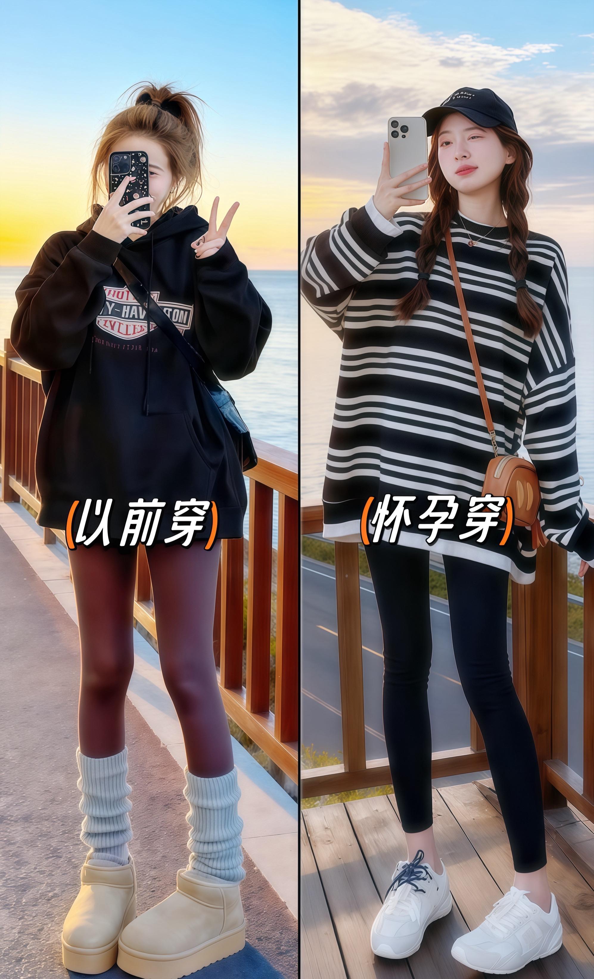 💥2025秋冬孕妇穿搭天花板!这款条纹假两件卫衣太绝了~大码显瘦不臃肿,柔软亲肤呵护孕期敏感肌,潮酷风格让孕妈也能slay全场!孕期也要做时尚辣妈,这款上衣闭眼入就对了~#孕妇装 #秋冬新款 #孕妇卫衣 #孕期穿搭 #2025秋冬穿搭