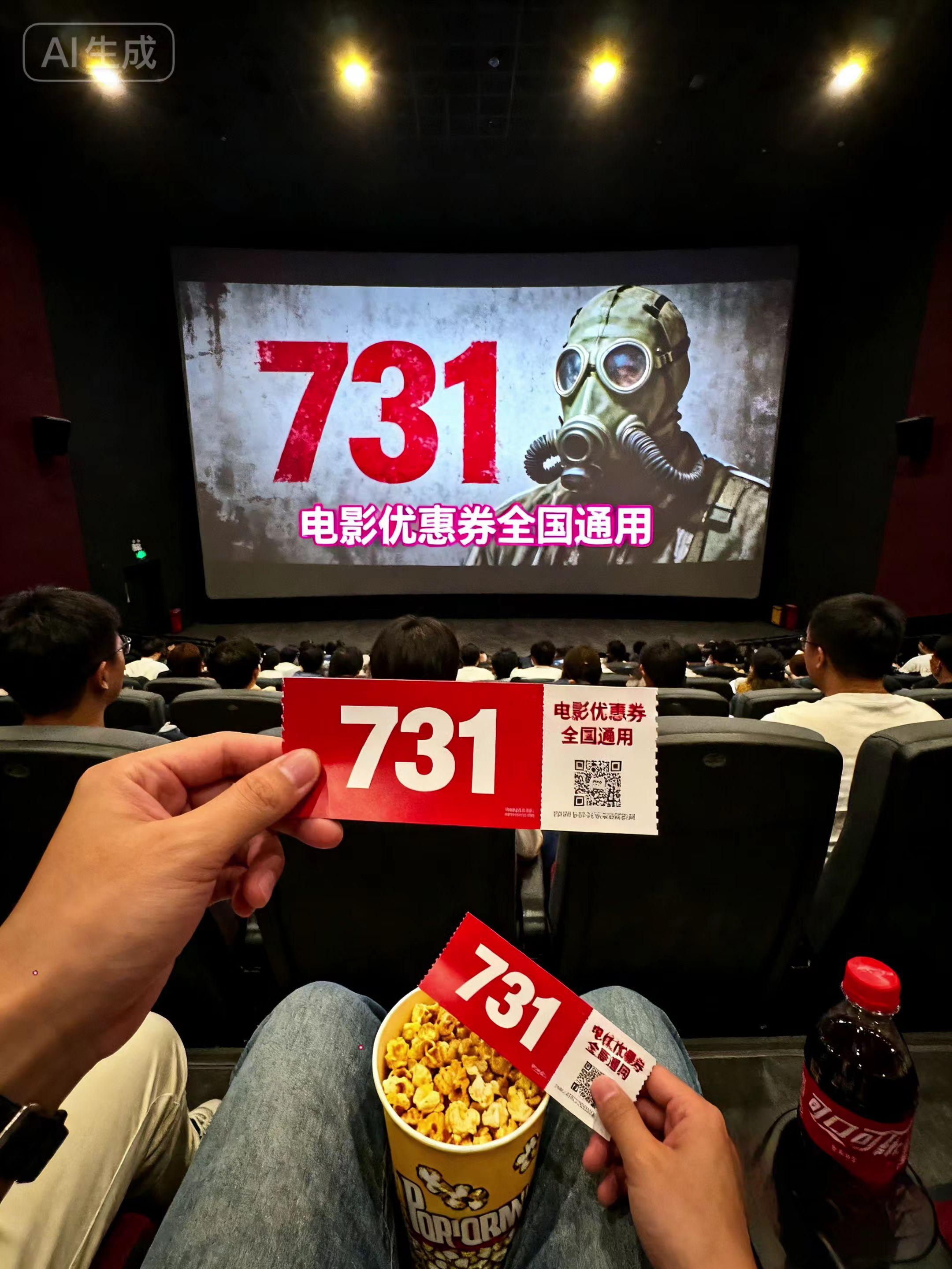 谁看《731》能不揪心!这段历史必须刻进记忆里 《731》的每一幕都扎在真实里,狠狠剖开战争的疮疤,每一帧都是血泪警示! 这段不能忘、不敢忘的历史,本就该被我们严肃铭记,用敬畏之心去看,去警醒当下🙏 想观影的宝子,可冲抖音团购电影优惠券,一起去影院感受这份沉重与力量! #731电影 #新电影上映 #一起看电影 #看电影 #电影优惠券抖音团购