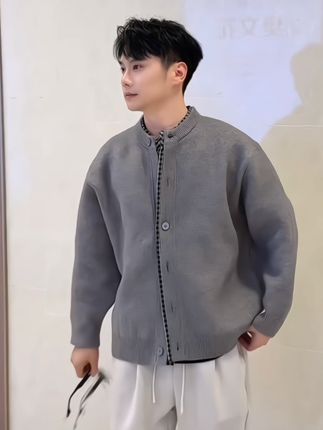 #男士开衫毛衣