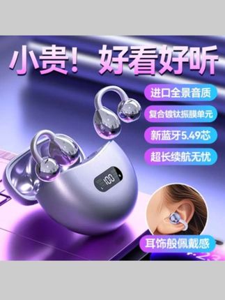 2025新款柏林之音耳夹式无线蓝牙耳机开放式运动防汗降噪超长续航