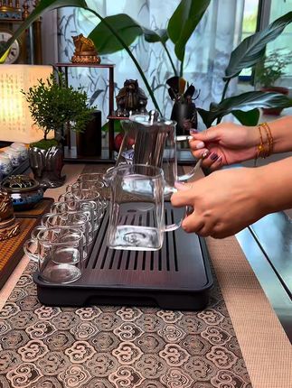 #玻璃茶具套装 #玻璃茶具 #功夫茶具套装 #茶具 #召唤茶友