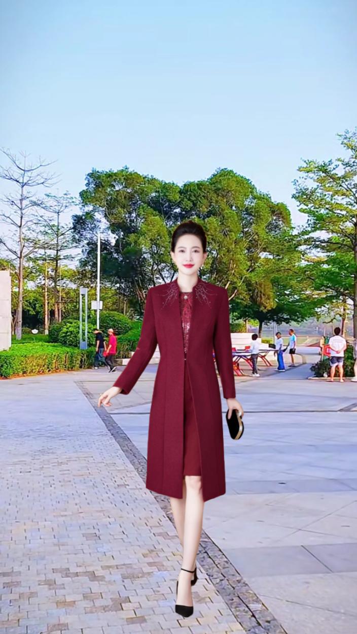 喜婆婆婚宴礼服晚礼服。#自信美人步 #优雅气质 #高端大气 #收腰显瘦 #谁穿谁好看