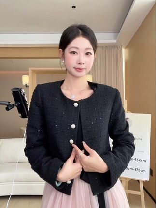 EIA一尧【香颂千金】气质高级千金感小香风外套优雅轻奢气质短外套#高级感穿搭 #韩范穿搭 #轻奢女装 #小香风外套 #小香