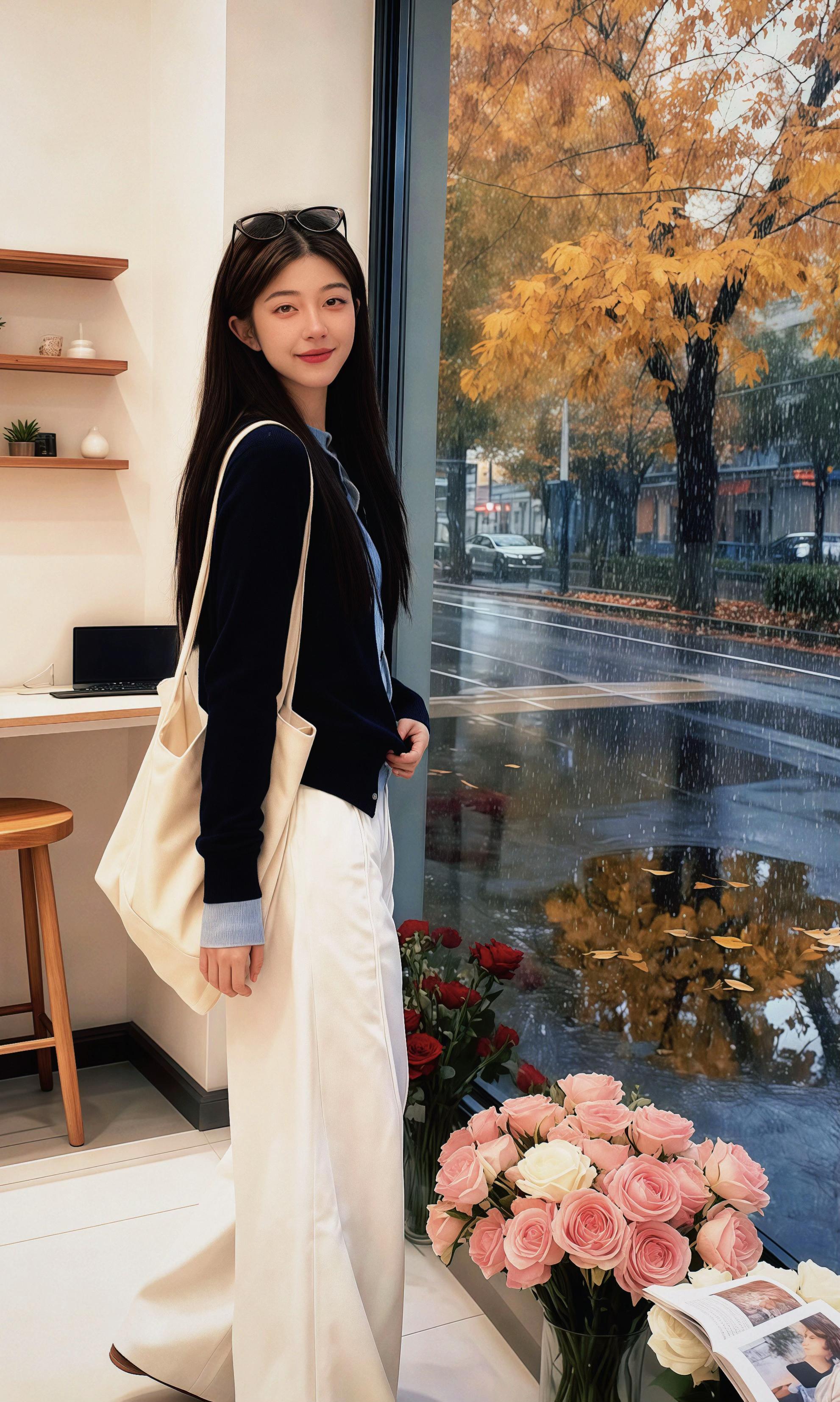 【微风午后】秋季时尚假两件针织开衫气质女。当梧桐叶卷着第三缕秋阳落在肩头,恰好接住这份柔软的浪漫。假两件针织开衫是藏不住的巧思,细腻螺纹勾勒肩颈曲线,内搭的撞色小翻领悄悄露出来,像把云朵揉进了穿搭里。 下身的白色直筒牛仔裤是秋日惊喜,利落剪裁衬得腿型愈发纤长,行走时裤脚扫过脚踝,带起一阵轻快的风。无需费心搭配,套上就是慵懒又甜美的模样。 或许是在街角咖啡馆靠窗的位置,或许是漫步在落满银杏的小径,阳光穿过针织的缝隙,在牛仔裤上洒下细碎光斑。这个午后,风是温柔的,你是自带滤镜的风景,每一步都像踩在言情小说的浪漫章节里。#当我听Cortis学琥珀系穿搭 #早秋显身材平价上衣合集 #早秋秀场抄作业告别路人感 #微胖女生怎么穿出早秋氛围感