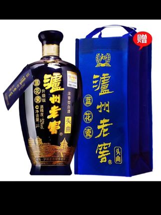 泸州老窖 蓝花瓷 头曲 大瓶大容量 浓香型 白酒 52度1000ml D#泸州老窖头曲 #白酒推荐 #酒蒙子在哪 #口粮酒 #大瓶装白酒