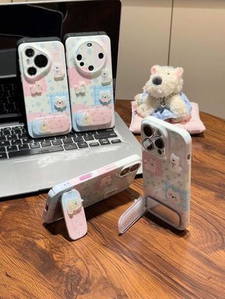 谁懂啊 这个碎花西高地支架壳也太好看了吧!#创意手机壳 #这也太好看了 #强烈推荐 #手机壳 #潮牌手机壳