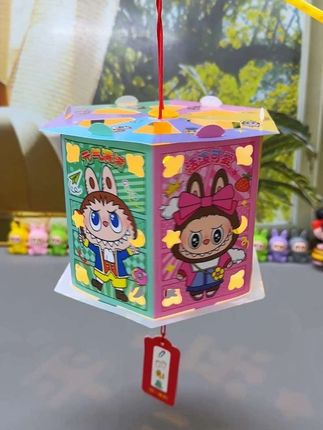可爱中秋节卡通灯笼儿童幼儿园手工diy材料包手提发光灯笼#手工灯笼#中秋灯笼#幼儿园手工#灯笼#手工diy
