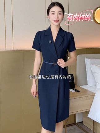 2025高级感连衣裙薄款女时尚修身收腰气质女神范职业通勤职场 #连衣裙