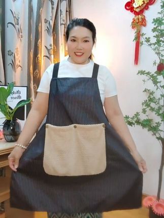 【防水防污可擦手耐脏围裙厨房家用做饭餐饮上班工作服印字定制】#防水防油 #围裙 #耐脏围裙#可擦手围裙 #厨房好物