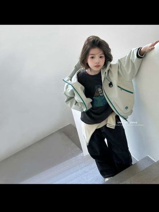 「UNO AUTUNNO」【履行者】三防软壳料女中大童连帽撞色冲锋衣GQ1620